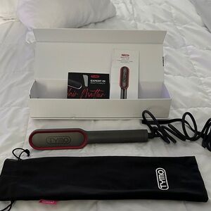 TYMO Hair Straightener Brush - Black and Red